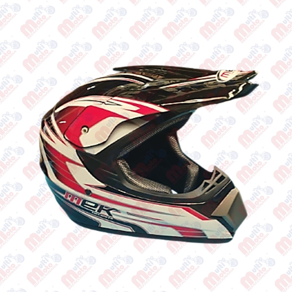 CASCO CROSS MK505 model K2 Shell Glossy Black Decal Red MEK