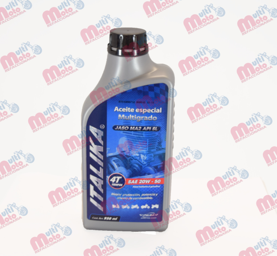 ACEITE MULTIGRADO 4 TIEMPOS SAE 20W50