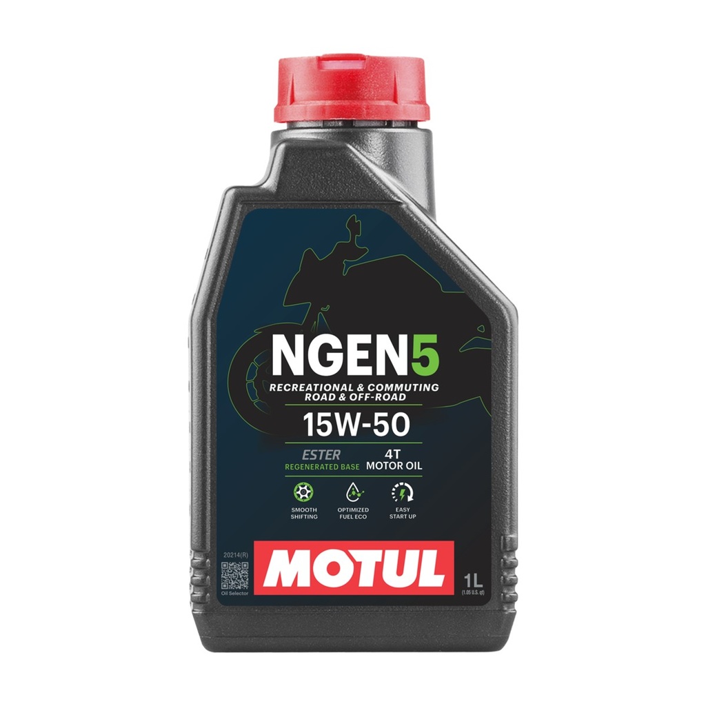 ACEITE PARA MOTOR A GASOLINA 4 TIEMPOS MOTUL NGEN 5 15W50 1L