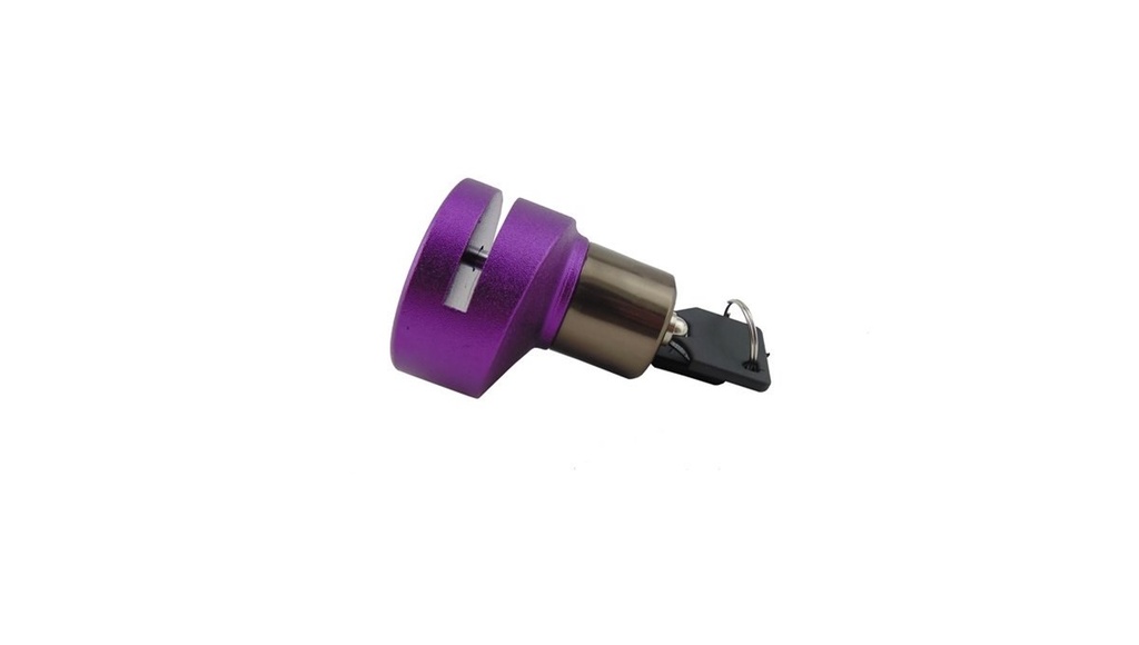 CANDADO ATIRROBO P/DISCO DE FRENO DE MOTOCICLETA IRON RAICING IR-01 MORADO