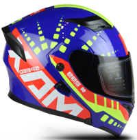 CASCO ABATIBLE BOSS MAX  AZUL    L