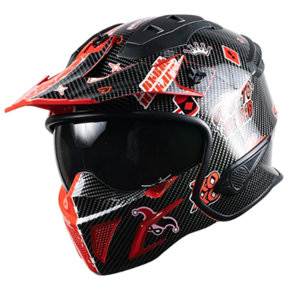 DC CASCO ROCK-O HARLEY QUINN ROJO M