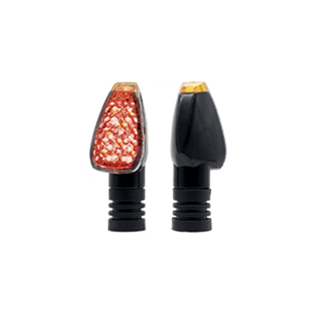 DIRECCIONAL LED NEGRO BRILLANTE UNIVERSAL (ROJO)