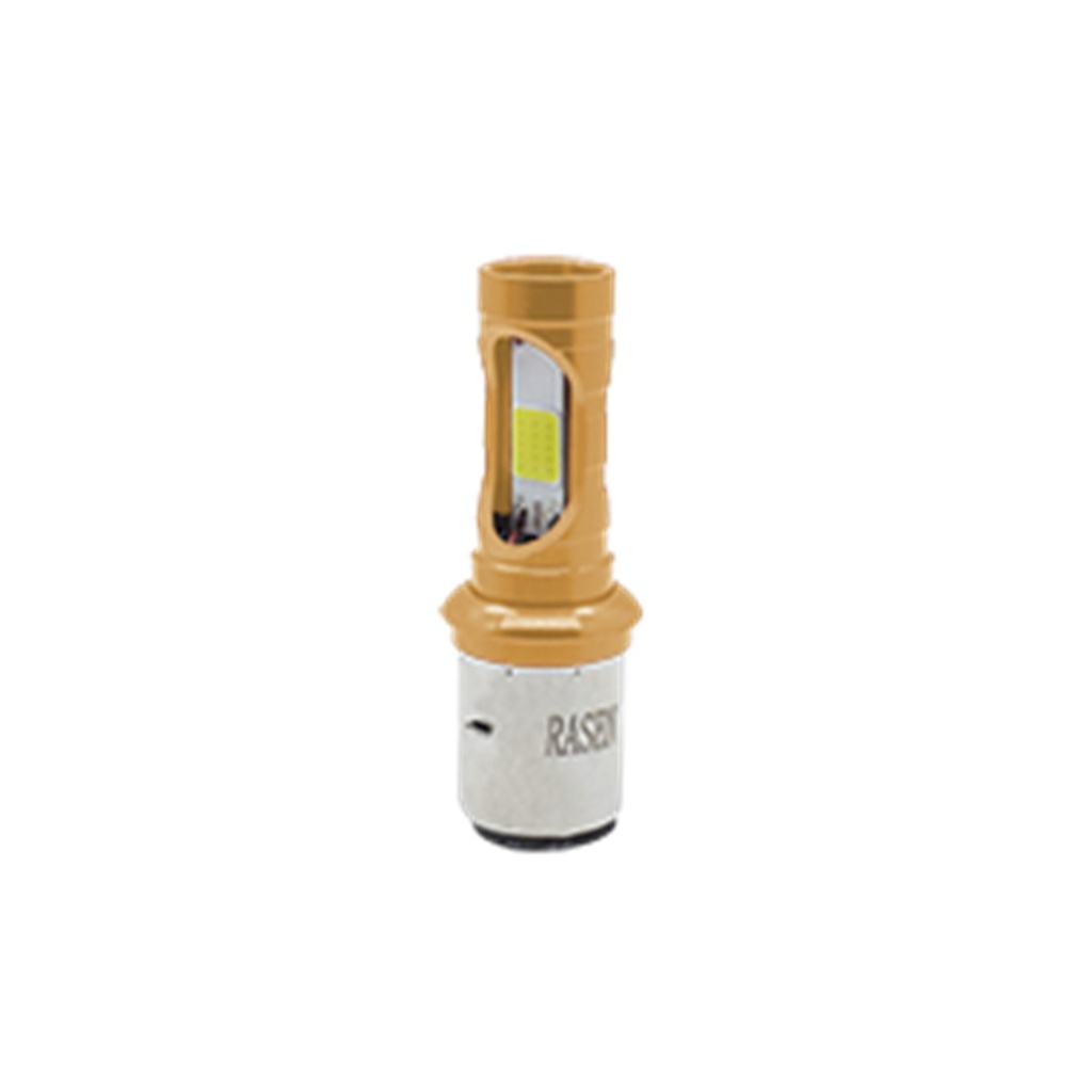 FOCO DE FARO LED MEDIA VUELTA (DORADO)