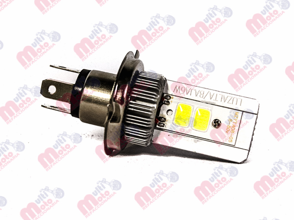 FOCO LED ALUMINIO P/MOTOCICLETA PREMIUM IR0501 H4 8-80V 6W