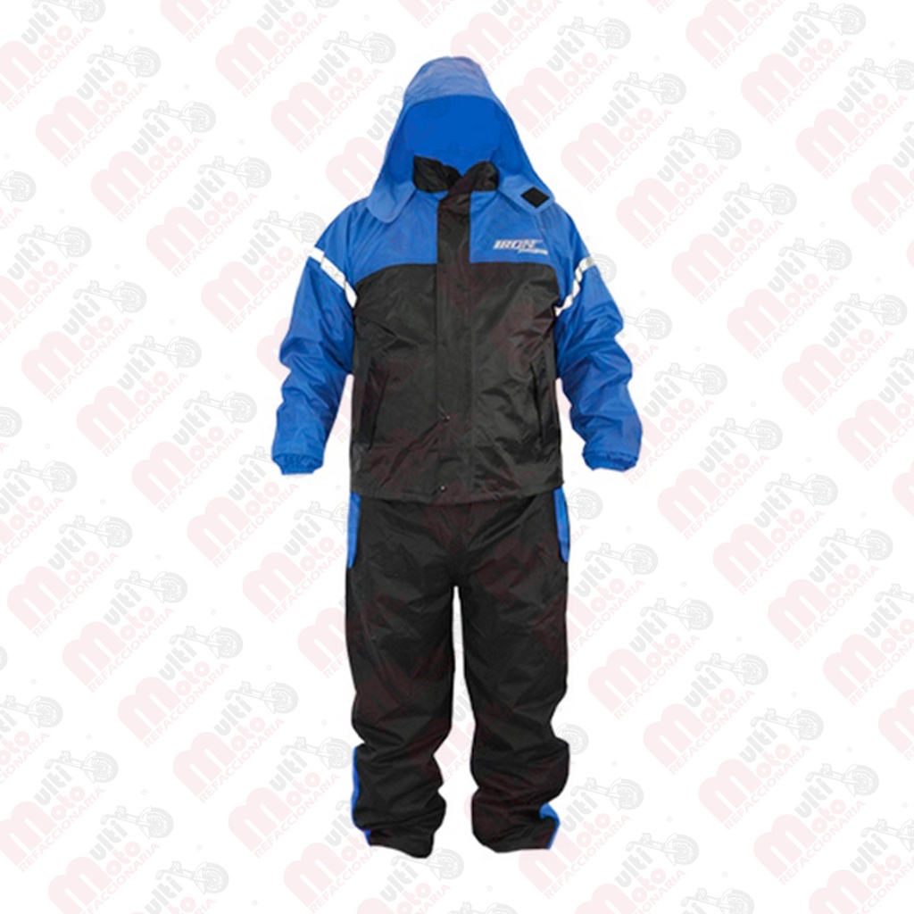 IMPERMEABLE C/PANTALON (2 PZAS) MSD-803 AZUL TALLA  G