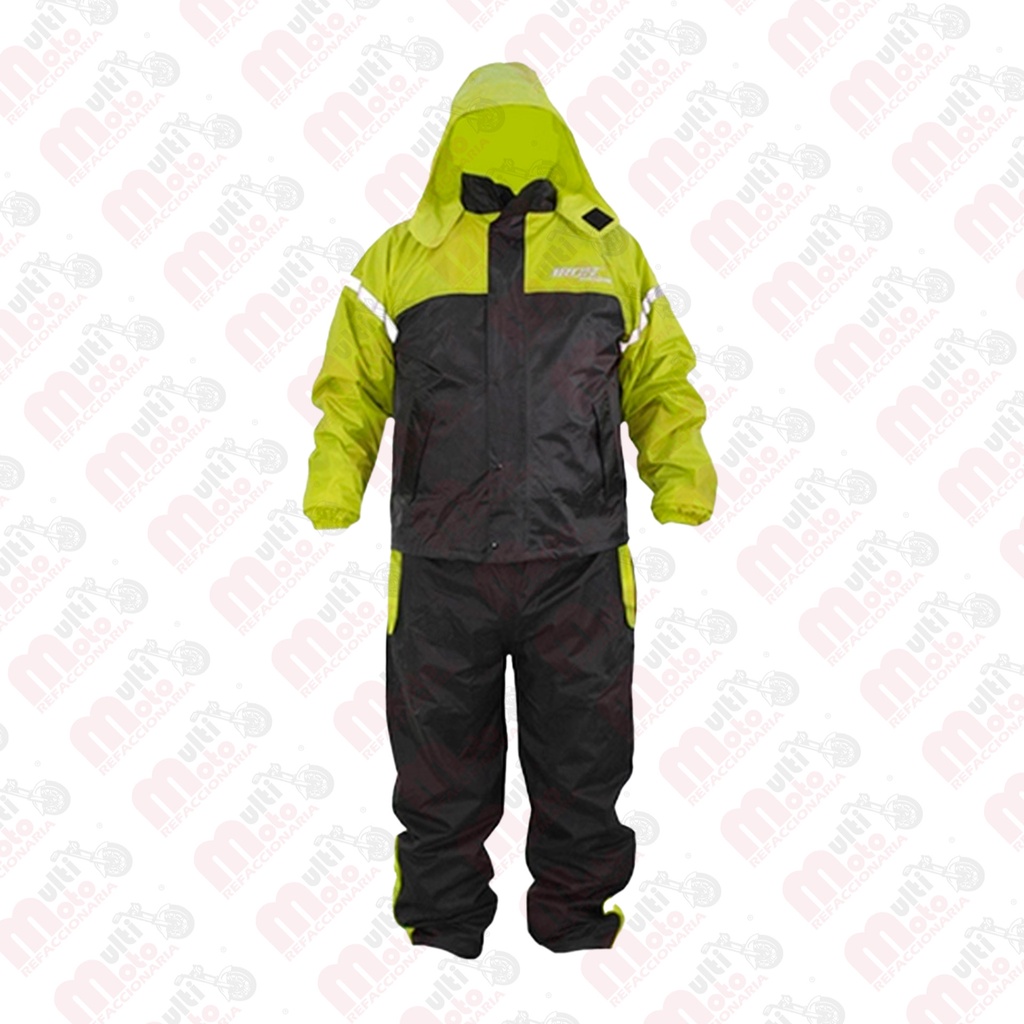 IMPERMEABLE C/PANTALON (2 PZAS) MSD-803 VERDE TALLA EG