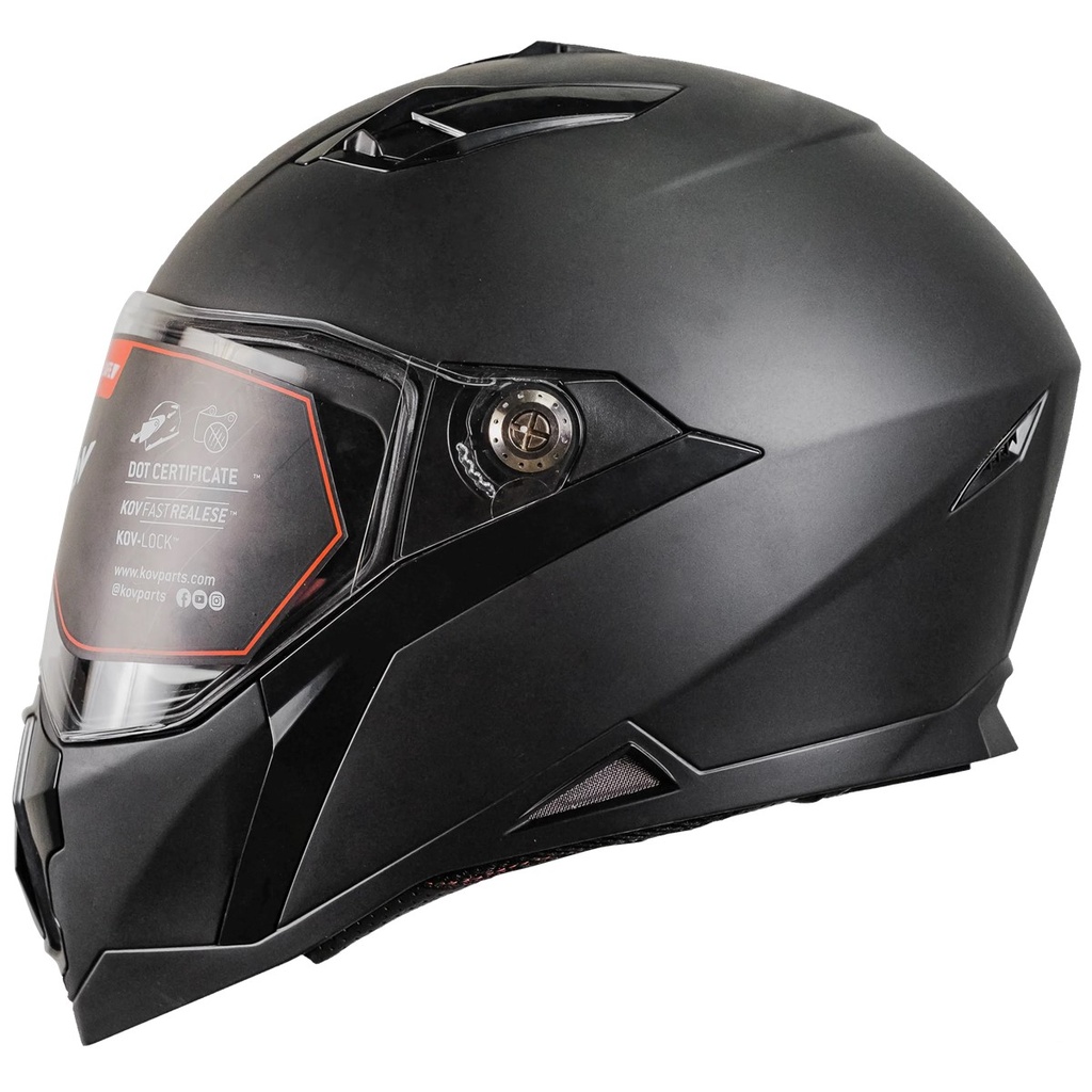 KOV CASCO JET SOLIDO NEGRO MATE L