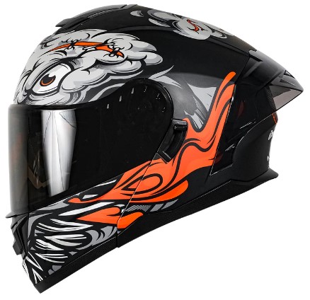 KOV CASCO RUSH BRAINY NEGRO XL