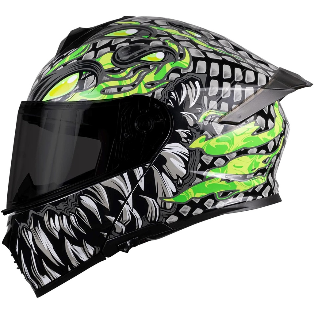 KOV CASCO THUNDER TOXIC ESCAMAS GRIS L