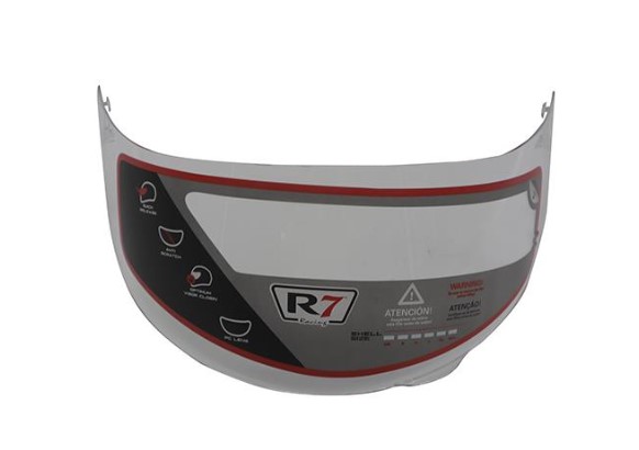 MICA PARA CASCO R7 RACING P/UNSCARRED TRANSPARENTE