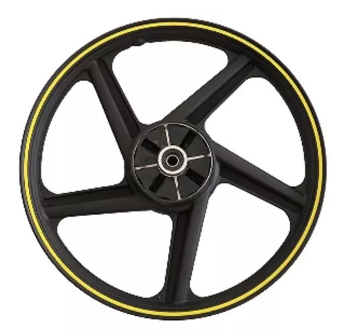 RIN TRASERO 1.6 X 18 NEGRO FILO AMARILLO 18 FT-150S  15-16 / FT-150 TS  16-18