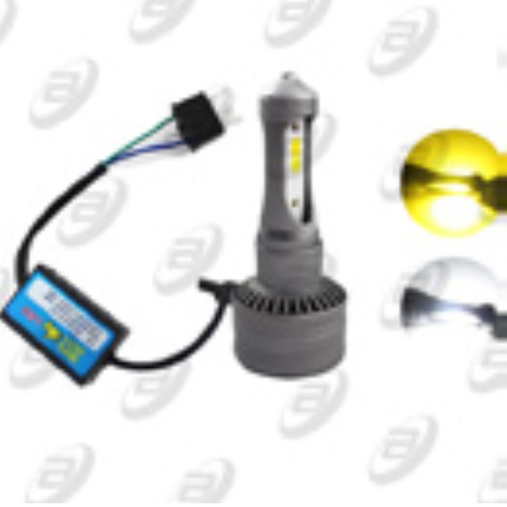 FOCO LED ALUMINIO 12 Vcc  CON VENTILADOR CON ADAPTADORES  LUZ BLANCA Y AMARILLA (NIEBLA)