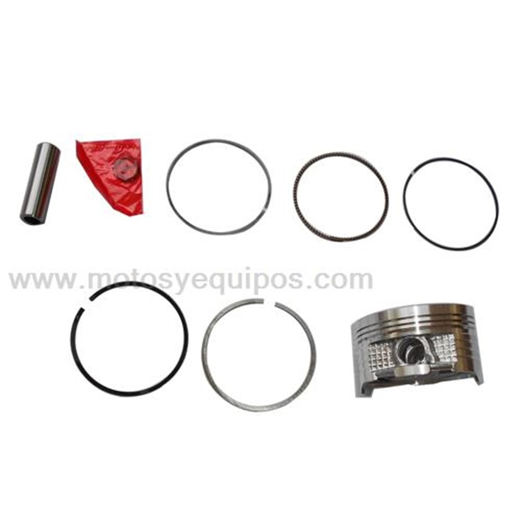 PISTON COMPLETO STD P/ITALIKA FT150 GT PERNO DELGADO