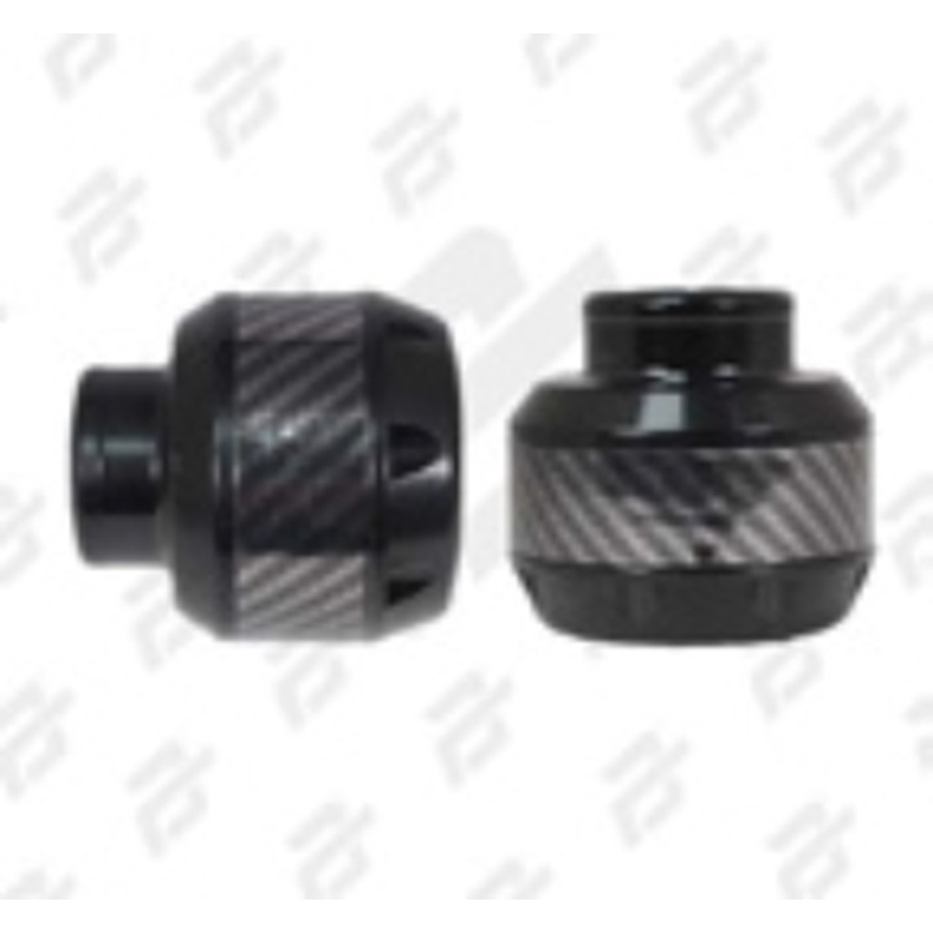 SLIDER PUNTA DECORATIVA DE ALUMINIO/ABS CARBON NEGRO UNIVERSAL