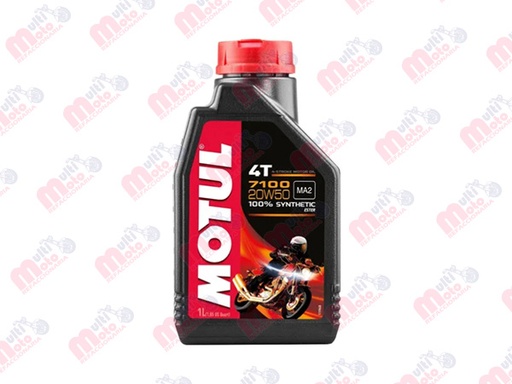 [104103] ACEITE PARA MOTOR 4 TIEMPOS MOTUL 7100 20W50 1L SINTETICO