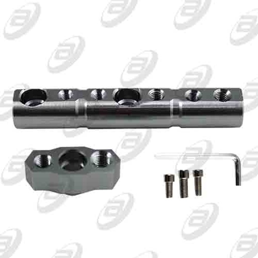 [BAS-B002] BASE ALUMINIO UNIVERSAL PARA 2 ACCESORIOS