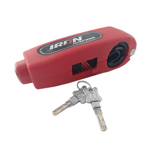 [CAN-1127-0091R] CANDADO DE MANIJA ANTIRROBO PARA MOTOCICLETA IR-91 ROJO