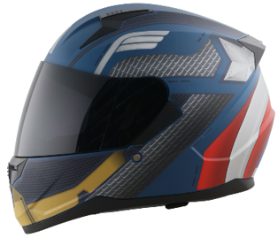 [M-83CA1.3] CASCO EDGE / MARVEL CAPITAN AMERICA MATE  L