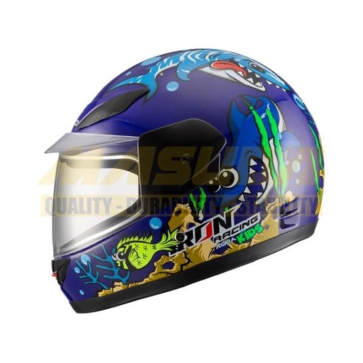 [CAS-7101-1981] CASCO INTEGRAL PARA NIÑO IR-109 AQUA KIDS AZUL OSCURO