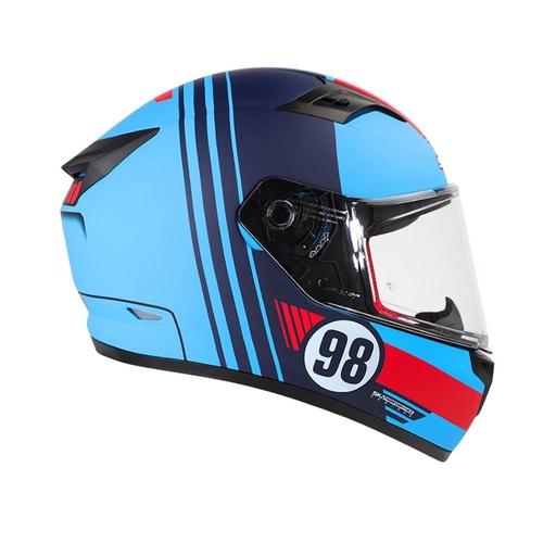 [80-9371-001] CASCO SHAFT SH545 AZUL ROJO MATE  MUSTANG L CERRADO