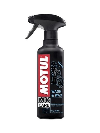 [6203-1013] CERA Y ABRILLANTADOR MOTUL E1 WASH AND WAX ATOMIZADOR 400ML EN SECO