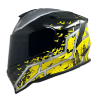 [7502305895938] DC CASCO KROON BATMAN AMARILLO L