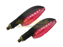 [DIR-3213-0506] DIRECCIONAL 12V LED'S NEGRO MATE LUZ ROJA