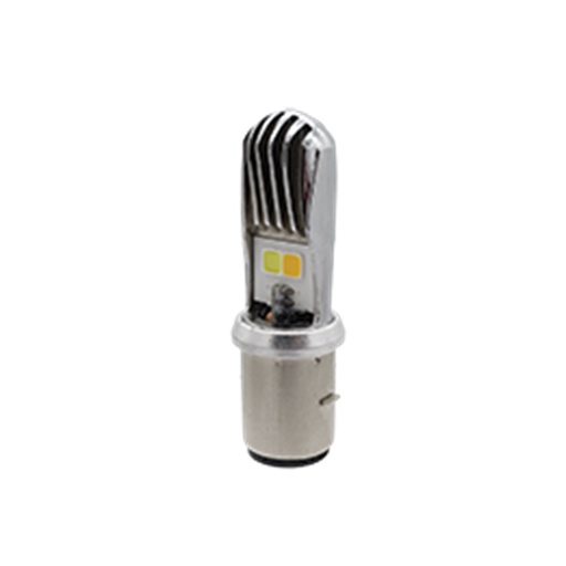 [RS-FDEL-5007Y-W] FOCO DE FARO CROMADO LED MEDIA VUELTA AMAR-BLANCO