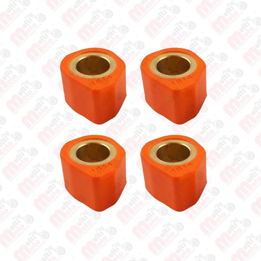 [CLU-7202-0102R] JGO DE RODILLOS RACING BRONCE NARANJA CS125/DS125/DS150