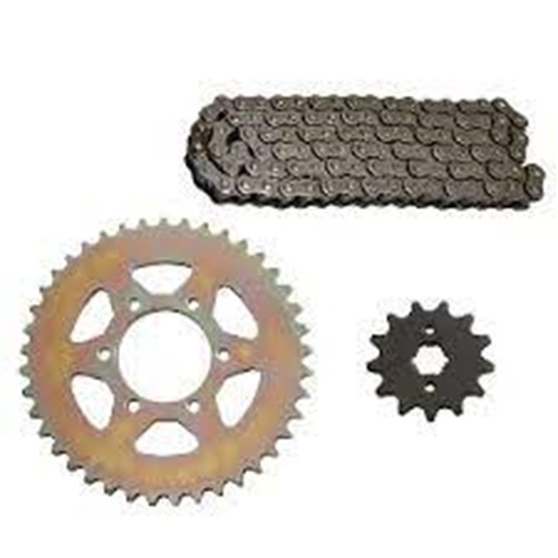 [KSP-IR15] KIT DE SPROCKET IRON BOX CADENA REFORZADA 520H-102L SPROCKET 41T/13T 250-Z 14-17 / 250-Z NEGRA 17