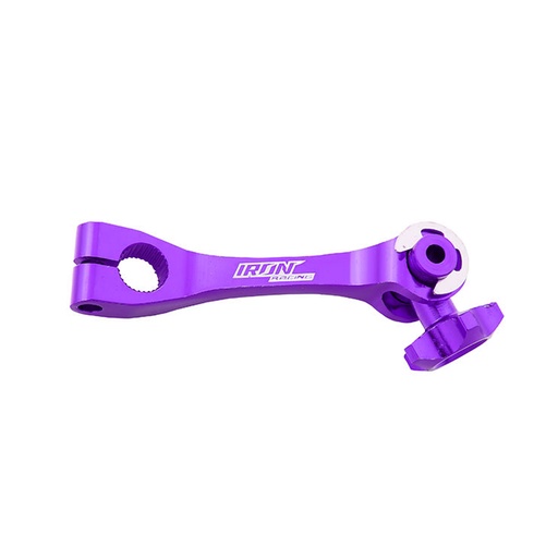 [PAL-1312-0813] KIT PALANCA DE LEVA ALUMINIO ESTRELLA FRENO TRASERO CG125/FT125 MORADO