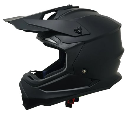 [7502305891268] KOV CASCO CROSS SOLIDO NEGRO MATE M