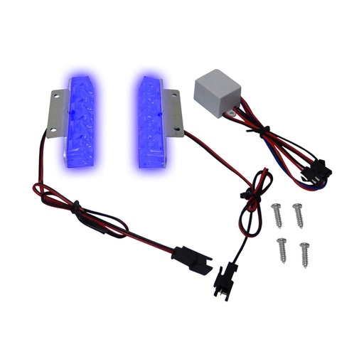 [20-5113-001] LUZ ESTROBO AZUL/AZUL SET 12V