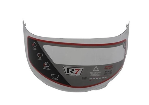 [7203-1195] MICA PARA CASCO R7 RACING P/UNSCARRED TRANSPARENTE