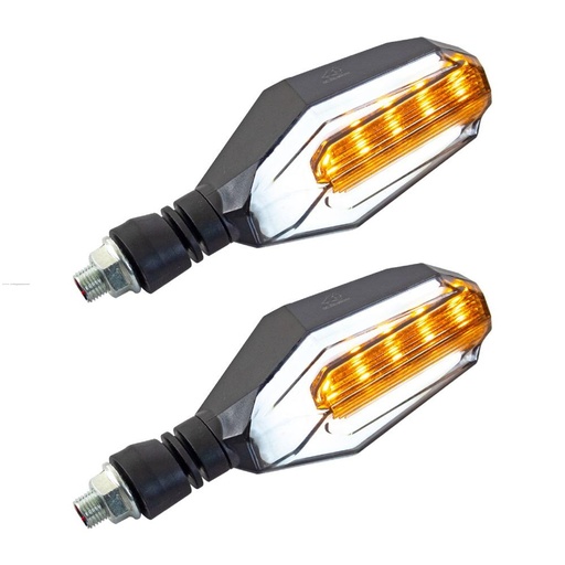 [3257-1069] PAR DIRECCIONALES P-19 LED LUZ AMBAR-BLANCO STALLION