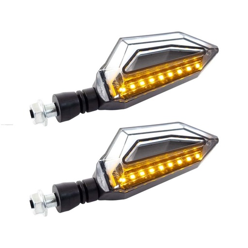 [3257-1072] PAR DIRECCIONALES P-20 LED LUZ AMBAR-BLANCO STALLION