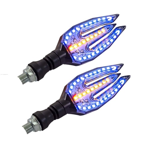 [3257-1073] PAR DIRECCIONALES P-31S LED LUZ AZUL-AMBAR STALLION